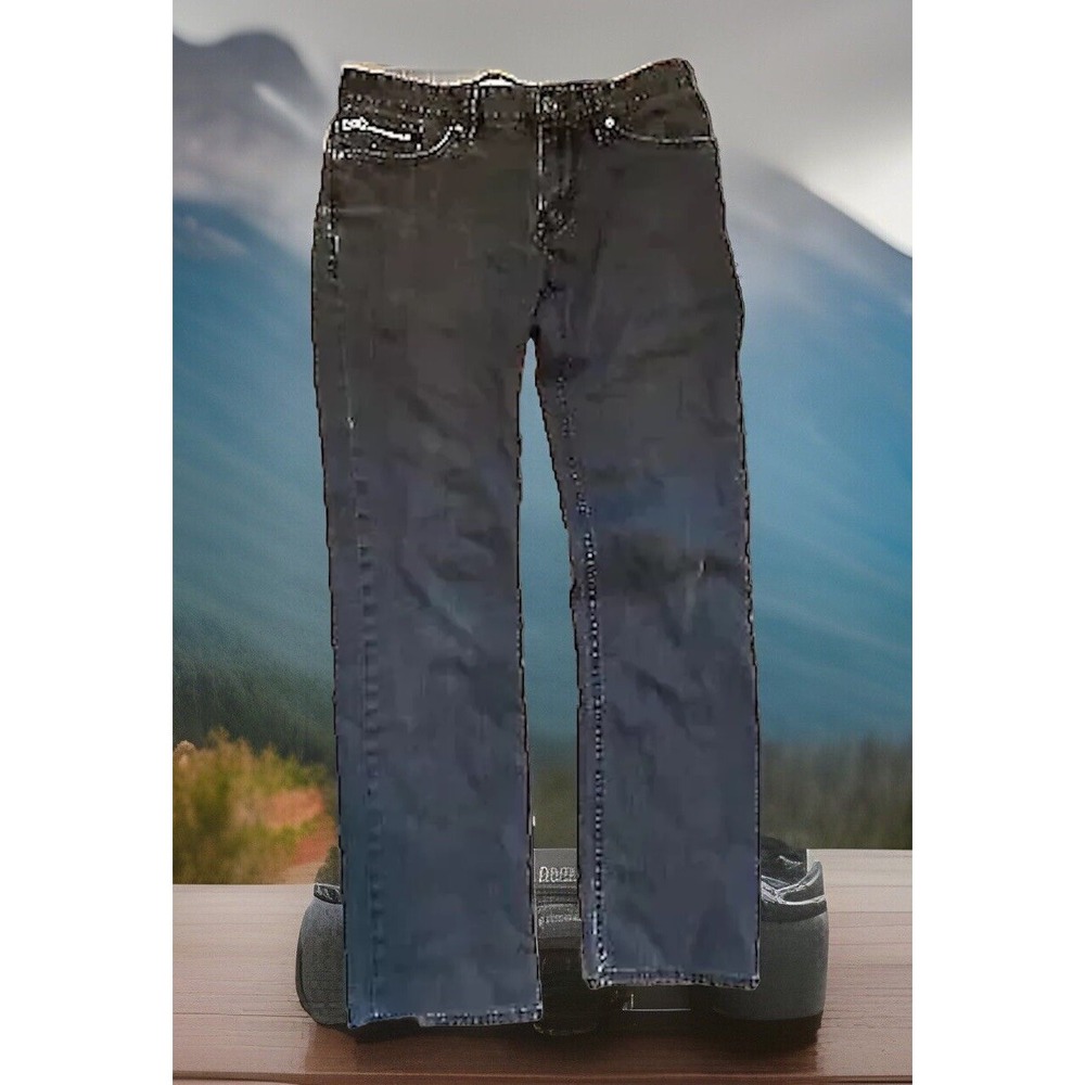 Guess Los Angeles Jeans Lincoln Slim Straight Black Men's 31x26 Eight Pockets